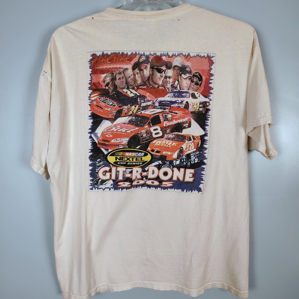 Vintage 2005 NASCAR Nextel Cup All Star Challenge‎ T-Shirt Hanes XL Git-R-Done
